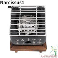 NARCISSUS Japanese Charcoal Grill, Cast Metal Black Hibachi Grill, Professional Non Stick Fast Heati
