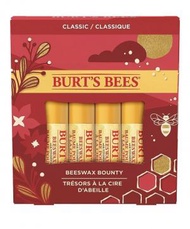BURT'S BEES - Burt's Bees 聖誕禮物，4 件潤唇膏長襪填充產品，平行進口 Red b