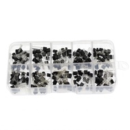 officestucio-SG ADBEN 200PCS TO-92 NPN P-NP P-ower Transistor 10 Types Values Kit Set BC337/ BC327/ 