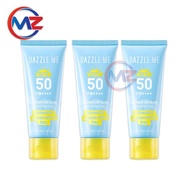 ( SET OF 3 ) DAZZLE ME Sunscreen Gel SPF 50 PA++++ – Attack on Sun UV Face Sunblock Protect 40G