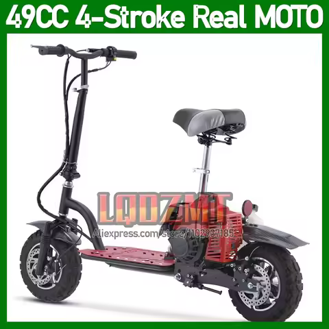 2025 Folding Adult Mini Motorcycle 49CC 50CC 4 Stroke Mountain Gas-oline Scooter OFF-road Real Super