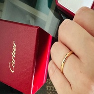 Cartier 卡地亞1895帶鑽玫瑰金戒指