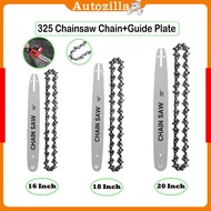 High Strength 325 18"/20"Inch Heavy Duty Chain and Chainsaw Guide Plate for Chainsaw Replacement Cha