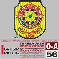 O-A56 POLICE PAMONG PRAJA LOGO EMBROIDERY PATCH - WHOLESALE TESTIMONIAL REVIEW PATCH