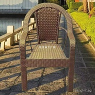 Rattan Chair with Extra Wide Armrests, Backrest Chair, Indoor Rattan Chair, Outdoor Rattan Chair, Ra