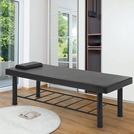 Pazidom Massage Table, Stationary 450LBS Massage Spa Bed with Storage & Memory Foam Layer, 75” Long 