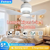 5-year warranty 2-in-1 280MM LED Ceiling Fan Light – Energy Saving, Smooth Sound, Thick Blade, Wall 