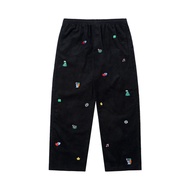 NRDN Clothing Corduroy EMBROIDERY CORD PANTS