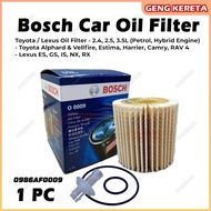 Bosch Oil filter 1pc For Toyota Alphard / Camry / Estima / Vellfire / Lexus RX350 / Lexus RX270 ( 09