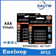 Panasonic Eneloop 100% ของแท้ ถ่านชาร์จ aa 2550mAh AAA 950mAh แบตเตอรี่สําหรับไฟฉายของเล่นกล้อง ถ่าน