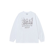 Acme de la vie | เสื้อยืดแขนยาวพิมพ์ลายซิลูเอ็ตเมือง