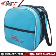Bowlingmall - Heatwave Collar 1 Ball Tote- BLUE ball tote bag, Single bowling ball bag