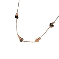 WYNNE 'S ETERNAL LOVE ETERNAL LOVE Heart-to-Heart Clavicle Chain Plated 18k Color-Preserving LOVE Ne