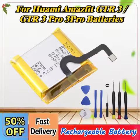 3.87V 440mAh PL582624 New Replacement Battery For Huami Amazfit GTR 3 / GTR 3 Pro 3Pro Batteries + F