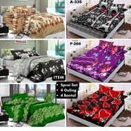 Sprei Set SUPER JUMBO 240x240 Bantal 4 Guling 2