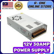 Power Supply DC12V 30A TRANSFORMER AC110V AC220V TO DC12V CONVERTER for CCTV Alarm LED Stripe AC TO 