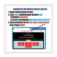 kit modul jam digital waktu shalat jws 2,3/1inch seven 7 segment 9999
