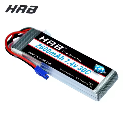 1PCS HRB RC Lipo Battery 2S 3S 4S 5S 6S 1300mah 1500mah 1800mah 2200mah 2600mah T Dean Plug For Quad