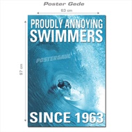 EXTREME SURFING Large Poster: PROUDLY ANNOYING SWIMMERS R19 - size 62 x 97 cm