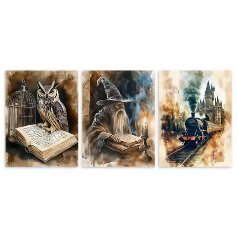 Modern Magic Art Canvas Wall Art Print Posters 30x40cm Painting Pictures Wall Bedroom Home Decoratio