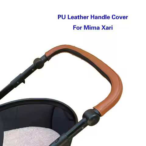 Baby Stroller PU Leather Handle Covers For Mima Xari Pram Bar Sleeve Case Protective Armrest Cover S