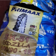 🔥OFFER🔥 PRIMAAX TYRE TAYAR 2021 SK51 GODZILLA TUBE TYRE RIM 19 ( 100/90*19 )