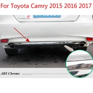 กันชนหลังโครเมี่ยมตัดสำหรับ Toyota Camry 2015 2016 2017 ด้านหลังยามสติ๊กเกอร์กันชนแถบ