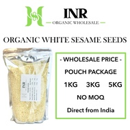 Organic White Sesame Seeds 1kg 3kg 5kg Wholesale Bulk Price / Bijan Putih