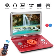 14" Portable DVD Player Rotatable Screen Media DVD for Game TV Support VCD CD MP3 MP4 Player for Car/Home