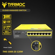 Tarmoc TMS-1008-2S-120W | Switch Cloud Managed 8 Port Gigabit POE 802.3af/at