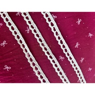 Wooden thread - beige cream, lace 1,1cm (5m, 10m)