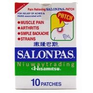 {READY STOCK} 🚛Hisamitsu SALONPAS PATCH Muscle Pain Relief Patch (10xpatches) 撒隆巴斯药布