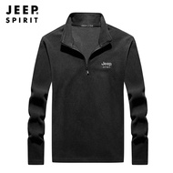 JEEP SPIRIT ฤดูใบไม้ร่วง/ฤดูหนาวแขนยาว Hoodie ลำลองสำหรับผู้ชาย