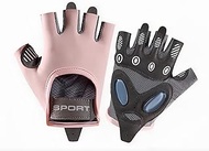 Fitness Workout Gloves for Women - Non-Slip Gel Padding, Breathable Half Finger Design, Adjustable W