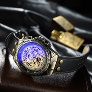 FNGEEN A275 Otomatis Jam Tangan Pria Anti Air Original 100% Elegan Mewah Tali Kulit Mekanis Watch