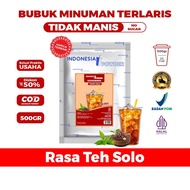 Solo Tea Flavored Sugar-Free Drink Powder Sweet Tea/ 500g Halal BPOM IPP Plain No Sugar Omura Powder