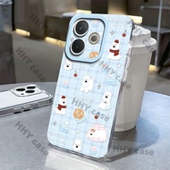 For OPPO A5 Pro 5G Case Blue Plaid West Highland Mobile Phone Case All-inclusive Ultra-thin Silicone