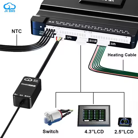 JK BMS JIKONG 4S 8S 12S 16S 17S 18S 20S 24S Smart BMS Lifepo4 48V 0.4A-2A Active Balance BMS RS485 4