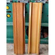 Fence Lattice Metal Sheet Coffee Oak Wood Pattern Thickness 0.35 Mm Grade A 0.50-1.80 Cm. Back Of Br