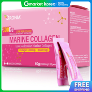 Premium Low Molecular Weight Marine Collagen 1000Mg 300 Dalton 30 Packets