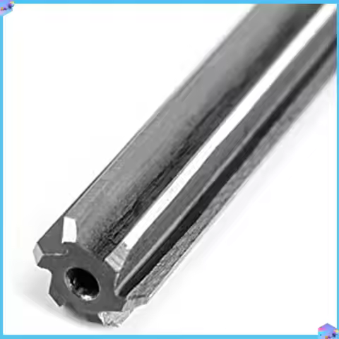 A43T Machine Reamer Set, 8 Pcs HHS H8 Straight Shank Machine Chucking Reamer Milling Cutter, 3/4/5/6