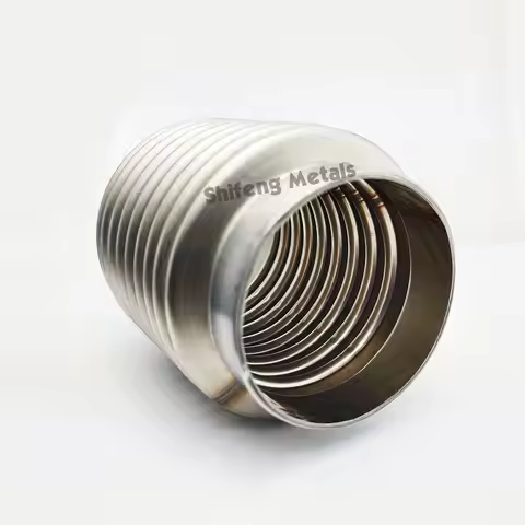 SS304 Double Layer Pressure relief valve soft connection Flex Pipe Bellow Flexible Joint Coupler 102