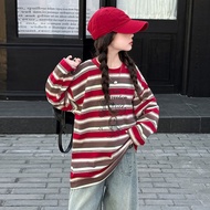 Girls Long-Sleeved Bottoming Shirt Early Autumn 2025 Children's Striped Tops Fashionable Big Girls A
