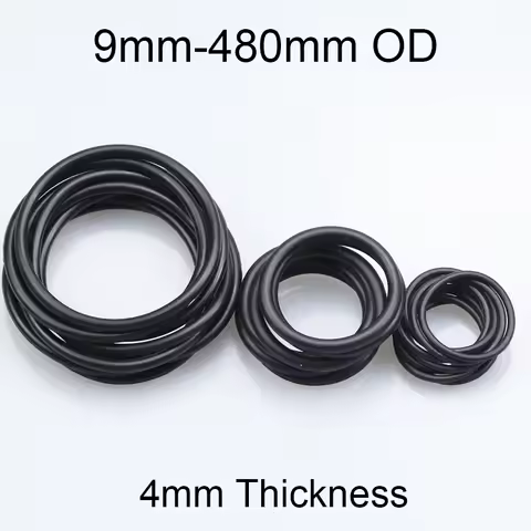 9/20/30/50/70/100/200/300/400-480mm OD 4mm Thicknees CS Black Nitrile Rubber NBR Joint Gasket Sealin