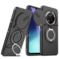 For Honor X9c Shockproof Push Window Protection Lens Casing Ring Stand Holder Back Cover Phone Case 