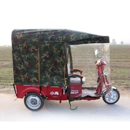 WJElectric Tricycle Bike Shed Foldable Leisure New Small Elderly Fully Enclosed Small Bus Hood Sunshade Canopy EEER