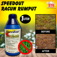 SYK Speedout 1Liter Weedkiller Glyphosate 13.6% Racun Rumput Rumpai Mati Akar Dan Lalang For Weed Gardening Herbicide 除草