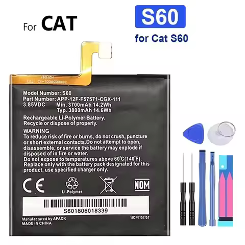 3680Mah APP-12F-F57571-CGX-11 For Caterpillar Cat S60 Mobile Phone Replacement Batteria Batterie