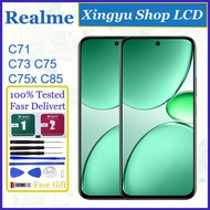 Original For Realme C71 C73 C75 C75x C85 LCD Display Touch Screen With Frame Replacement
