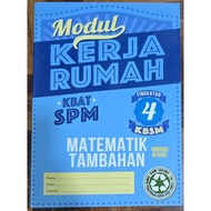 Sasbadi Modul Kerja Rumah Tingkatan 4 SPM Matematik Tambahan